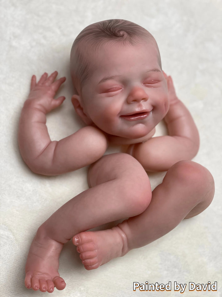 18″ April Smile Customizable Reborn Doll Kit – Semi‑Finished Painted Parts