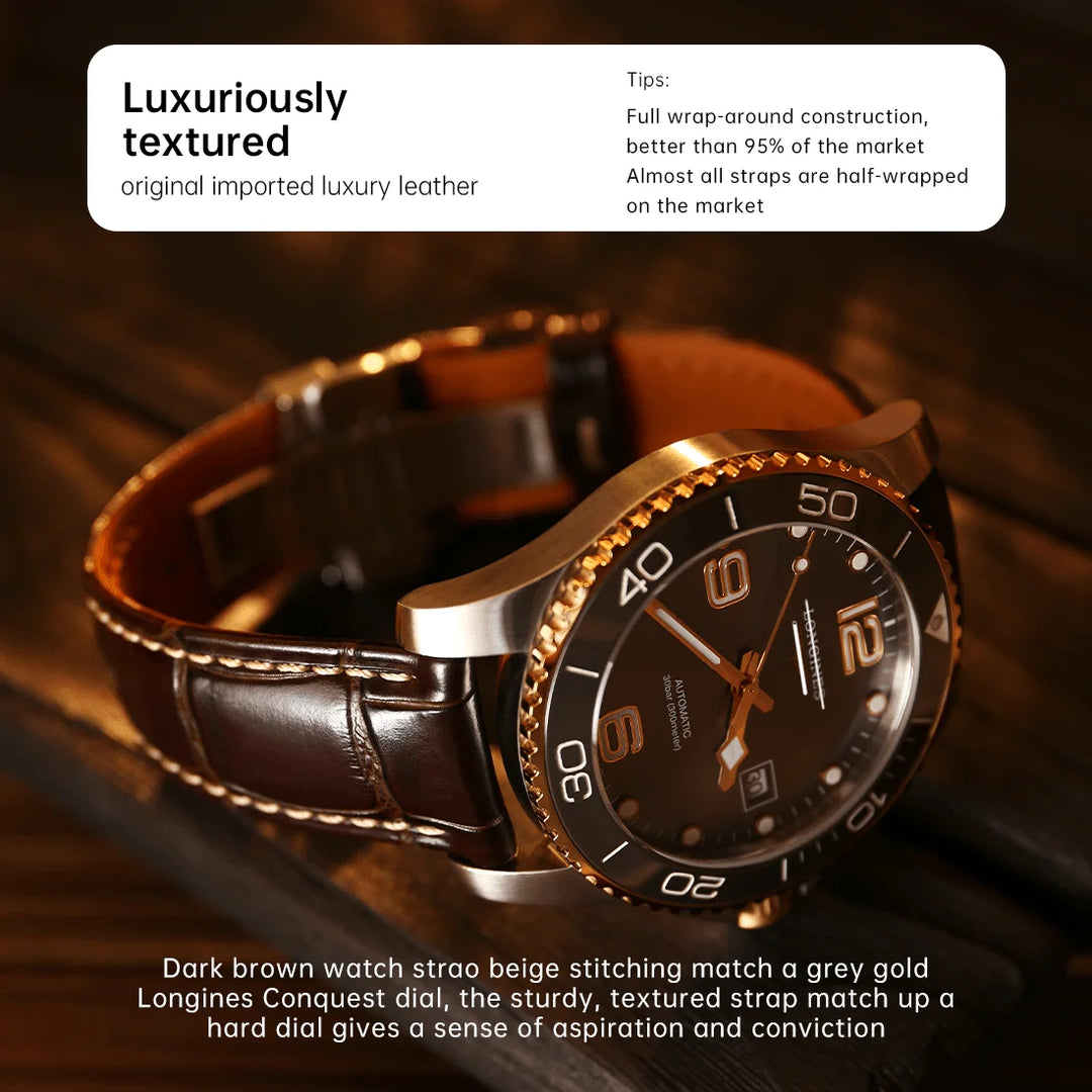 Maikes Longines Leather Watch Strap 20mm 21mm 22mm Accessories Watchbands Braceletes For Fossil Hamilton Watch Band