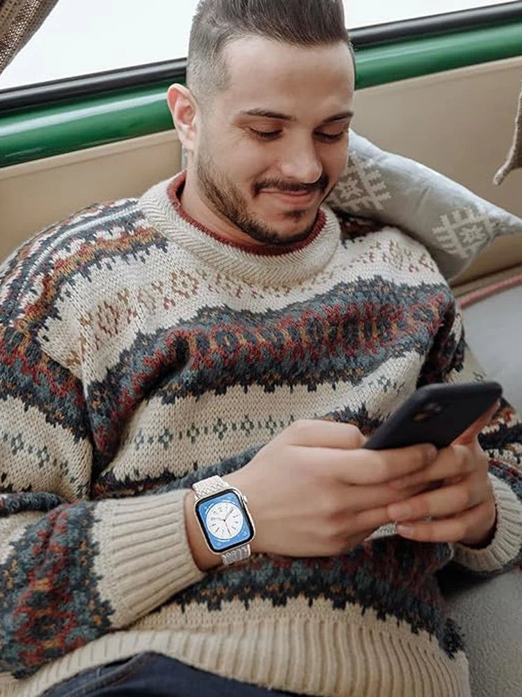 Strap for Apple Watch band 44mm 45mm 49mm 42mm 40 41 46mm Elastic Braided Solo bracelet correa Series 9 10 11 8 7 6 5 SE Ultra 3