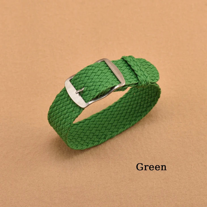 Nylon Weave Watch Strap for Perlon Watchband Wristband Women Men Bracelet Watch Accessories 14mm 16mm 18mm 20mm 22mm Sport Band
