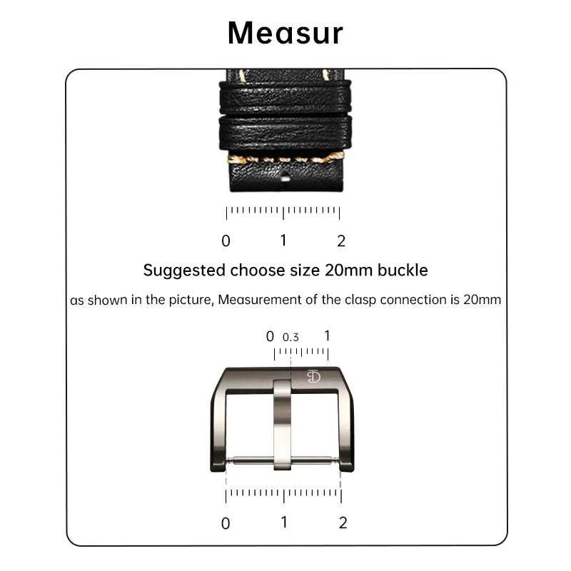 316L Stainless Steel Watch Buckle 18–20mm Silver/Black/Rose Gold – MAIKES