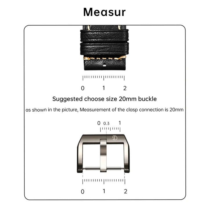 316L Stainless Steel Watch Buckle 18–20mm Silver/Black/Rose Gold – MAIKES