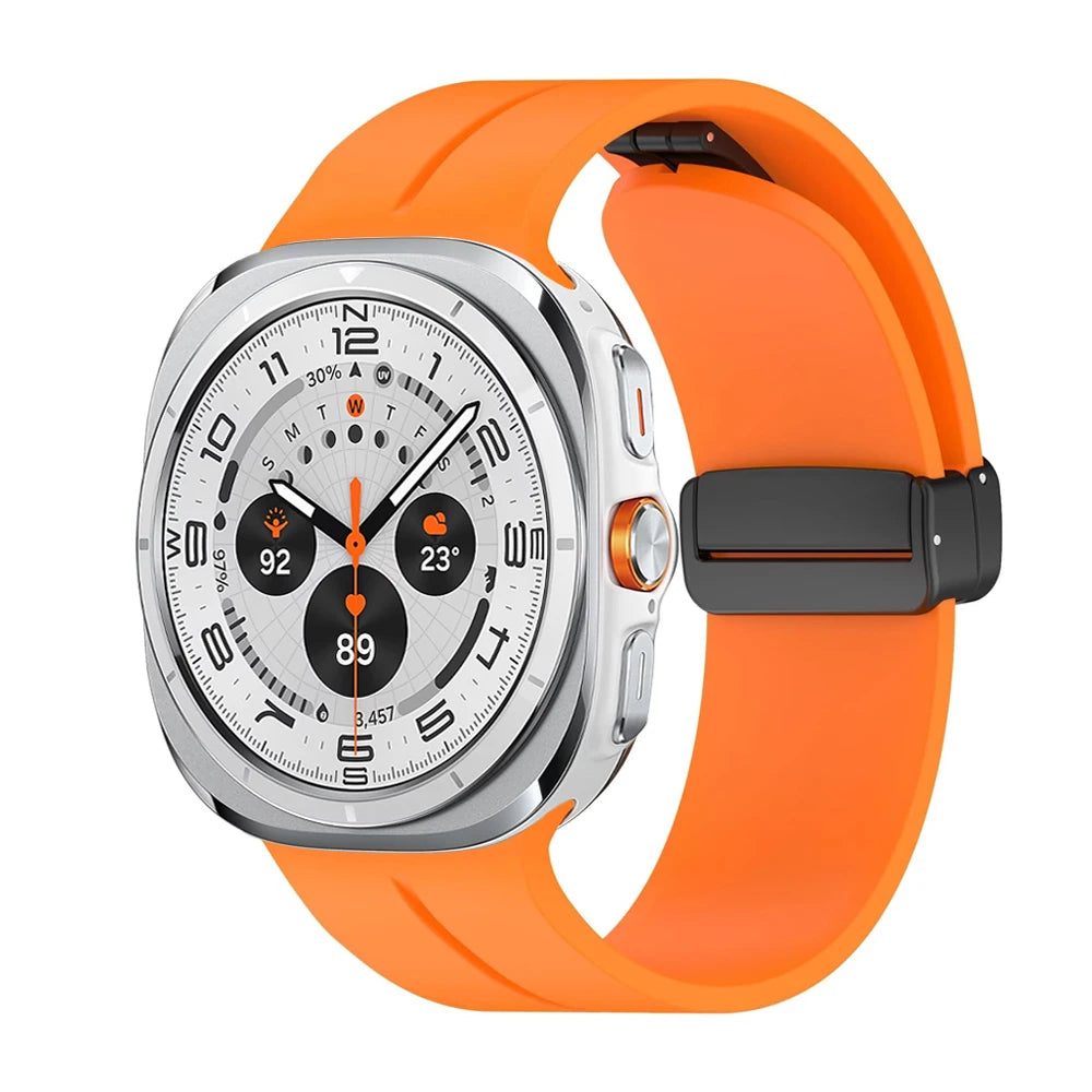 Straps For Samsung Galaxy watch Ultra 47mm smartwatch Accessories Silicone Magnetic Bracelet correa galaxy watch 7 ultra Band