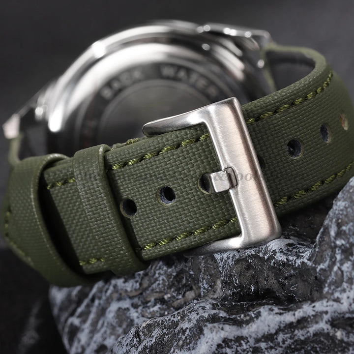 Sailcloth Nylon Watch Band 18mm 20mm 22mm for Huawei Watch Gt4 46mm Waterproof Fabric Watch Strap for Seiko Quick Release Belts