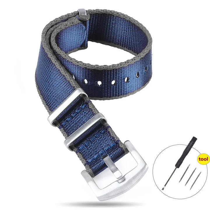 High Density Nylon Watch Band 20–22mm