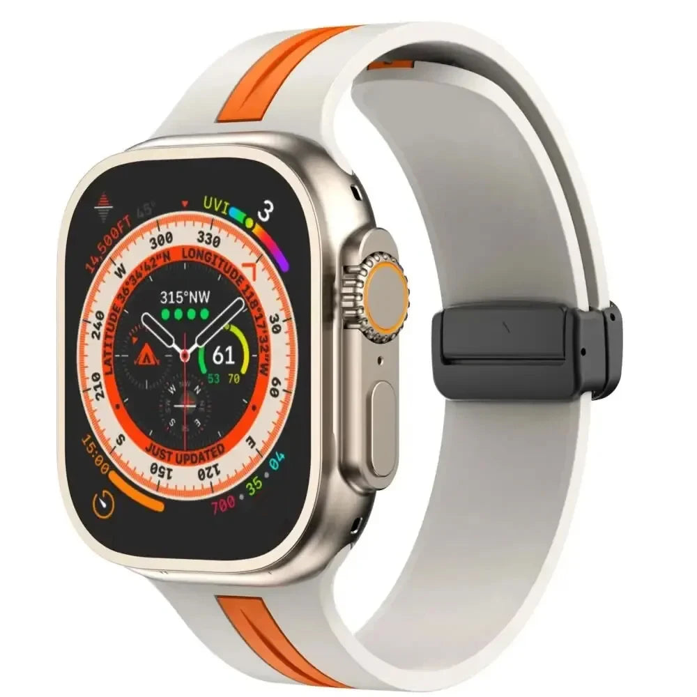 Silicone Strap For Apple Watch Ultra 3 Band 49mm 46mm 44mm 45mm 41mm 42mm 40mm Bracelet iWatch correa series 11 10 9 8 7 6 5 SE