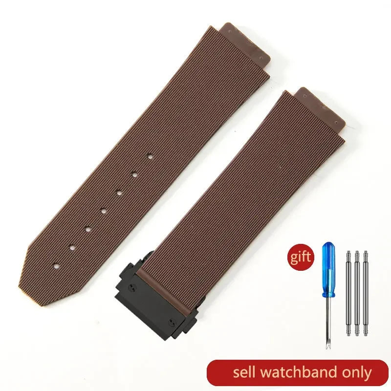 Silicone Rubber Watch Strap for Hublot (26×19mm, 24×17mm)