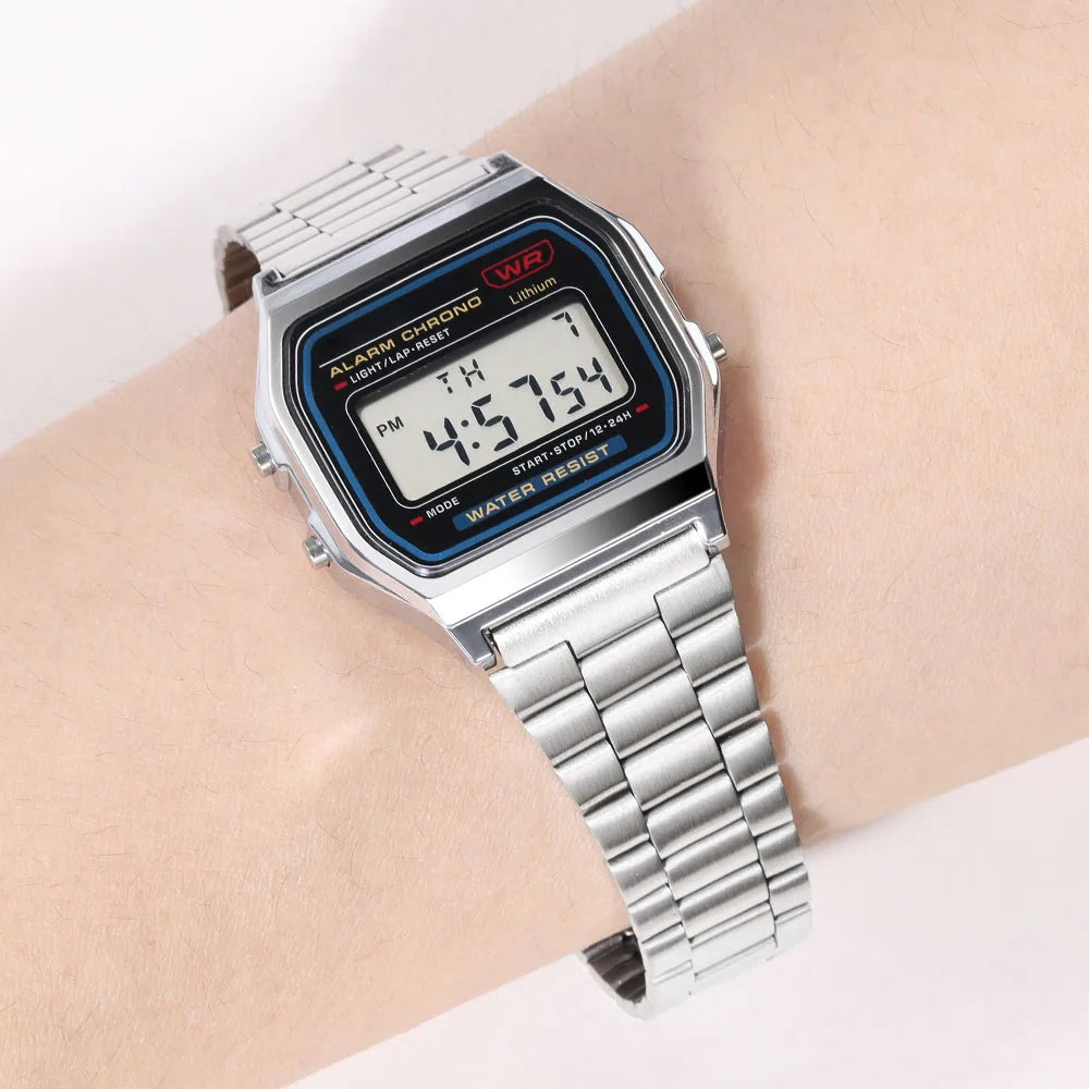 Stainless Steel Metal Watch Band 18mm for Casio F-91W, F105, A158W & More