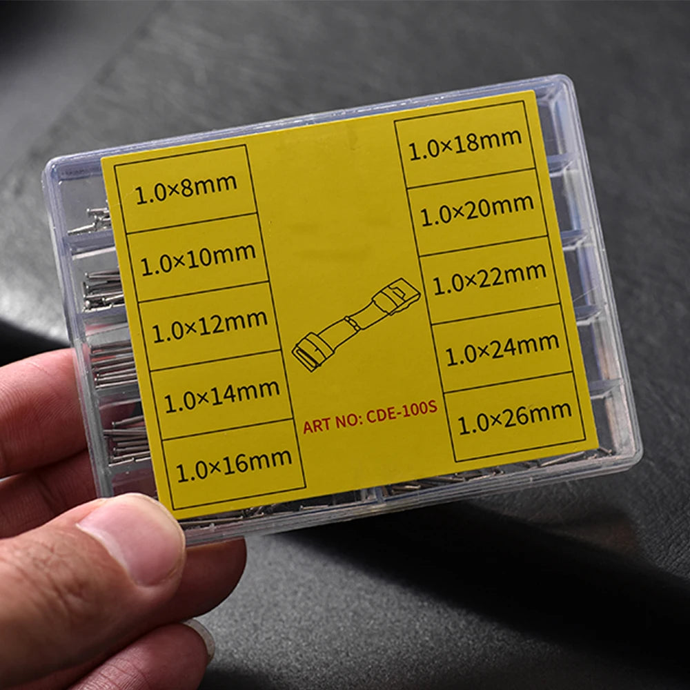 NATOBELT Watch Spring Bars 100pcs 8–26mm Metal Pins for Strap Replacement