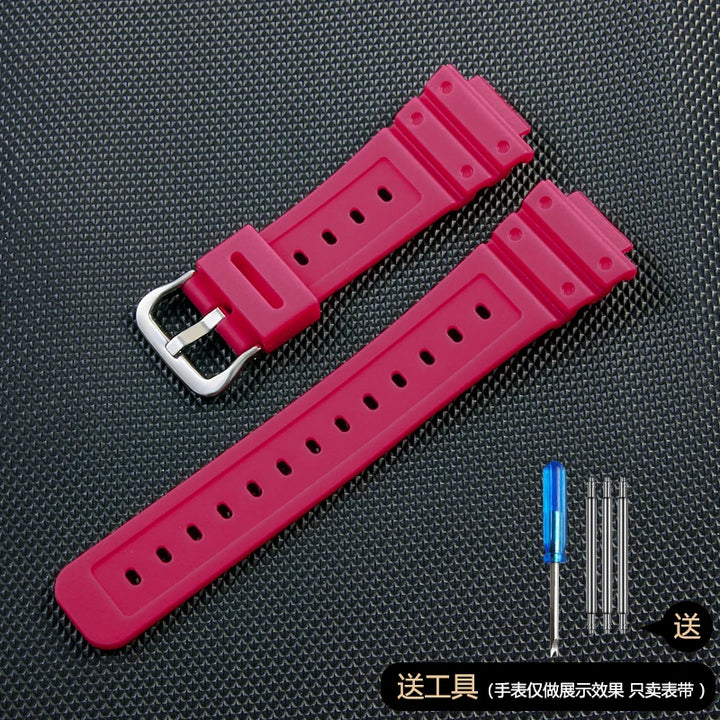 Anti-Allergy Resin Watch Strap with Stainless Steel Buckle for Casio G-Shock DW & GW Serie