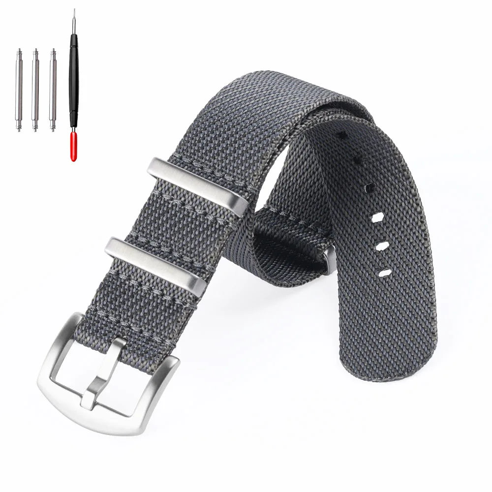 Nylon Military Watch Band 18–22mm