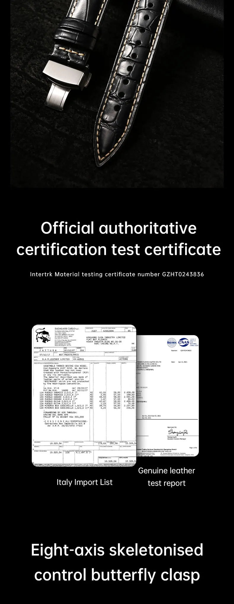 Maikes Luxury Brand Leather Watch Straps 20mm 21mm 22mm Accessories Watchbands Braceletes For Rolex Breitling Omega Watch Bands