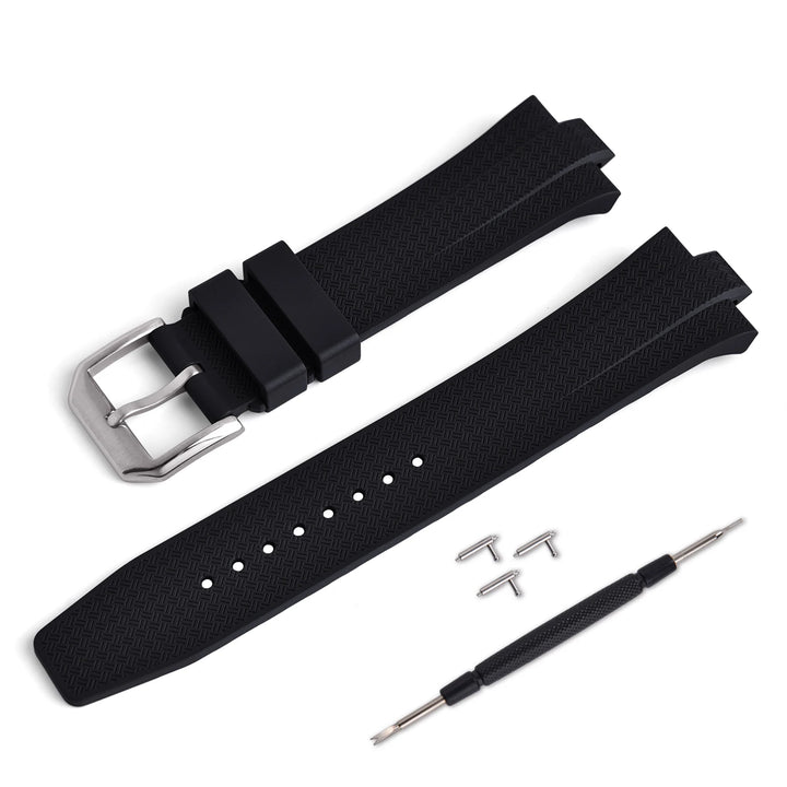 FKM Fluoro Rubber Watch Strap – Quick-Release, Convex End for Citizen NJ0150/NJ0151 ME Series