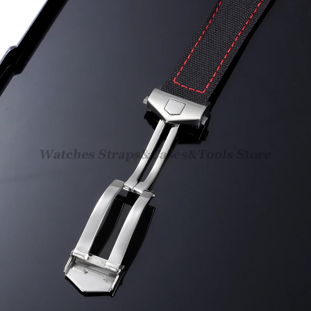 Canvas Nylon Strap (20–22mm) – Folding Buckle Sport
