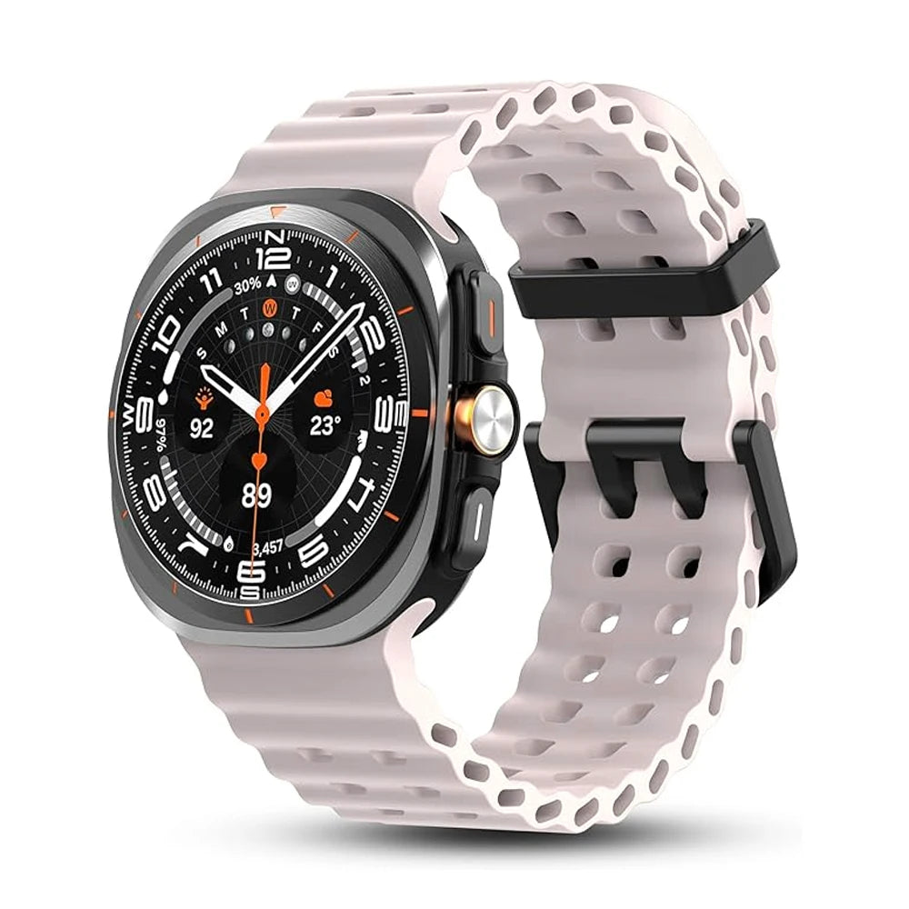 Marine Silicone Samsung Galaxy Watch Strap – 47mm Sport for Galaxy Watch 7 Ultra