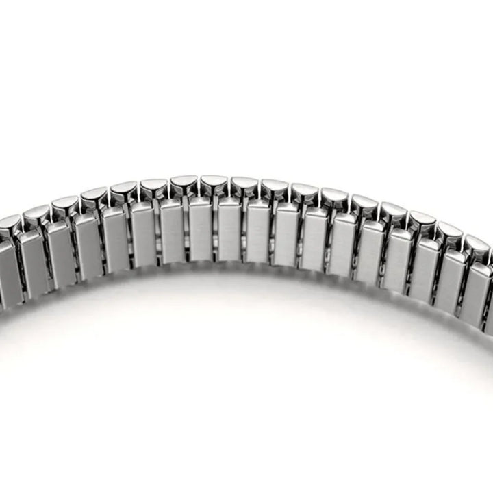 12 14 16 18 20 22mm Stainless Steel Elastic Strap Polished Band Metal Bracelet Watch Accessories for Samsung Watch3/4/5/6