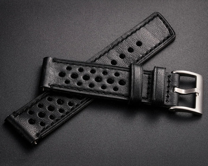 Hemsut Genuine Leather Watch Band Quick Release Italian Cowhide Rrist Straps For Man Soft Breathable 18 20 22 24mm