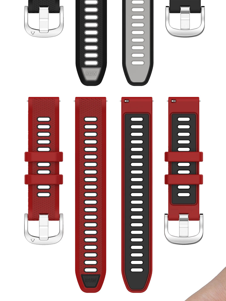 Silicone Sports Strap for Garmin Forerunner, Venu & Vivoactive (18-22mm)