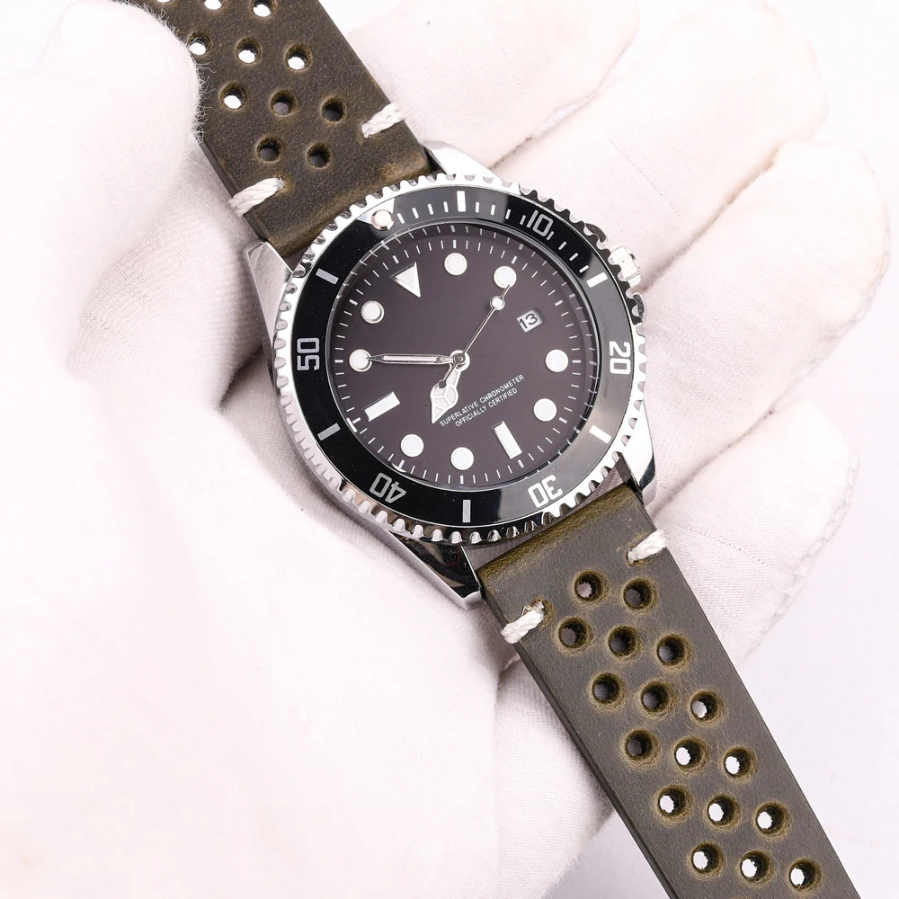 Vintage Oil Wax Leather Watch Strap for Samsung Galaxy Watch 3/4