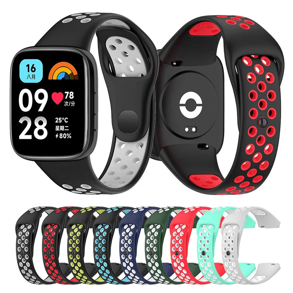Dual-Color Silicone Strap for Redmi Watch 3/3 Lite
