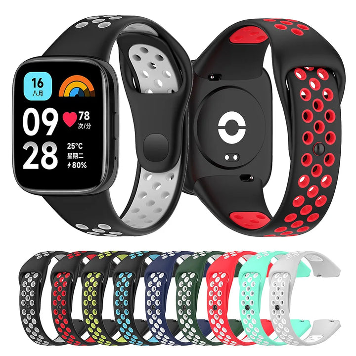Dual-Color Silicone Strap for Redmi Watch 3/3 Lite