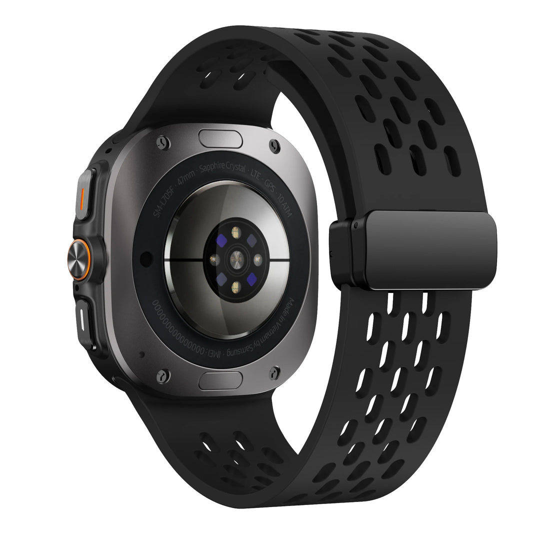 Breathable Silicone Magnetic Strap for Samsung Galaxy Watch Ultra 47mm