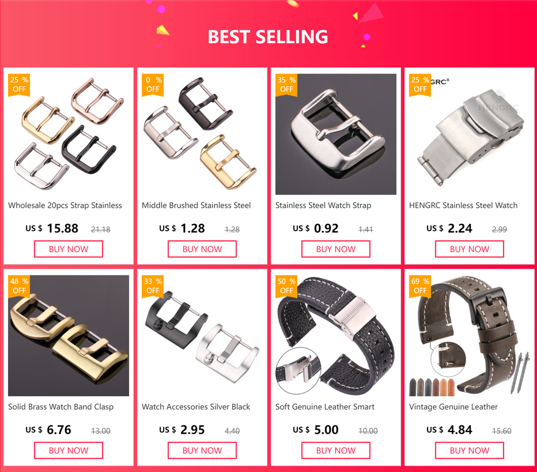 Stainless Steel Watch Buckle 16-22mm