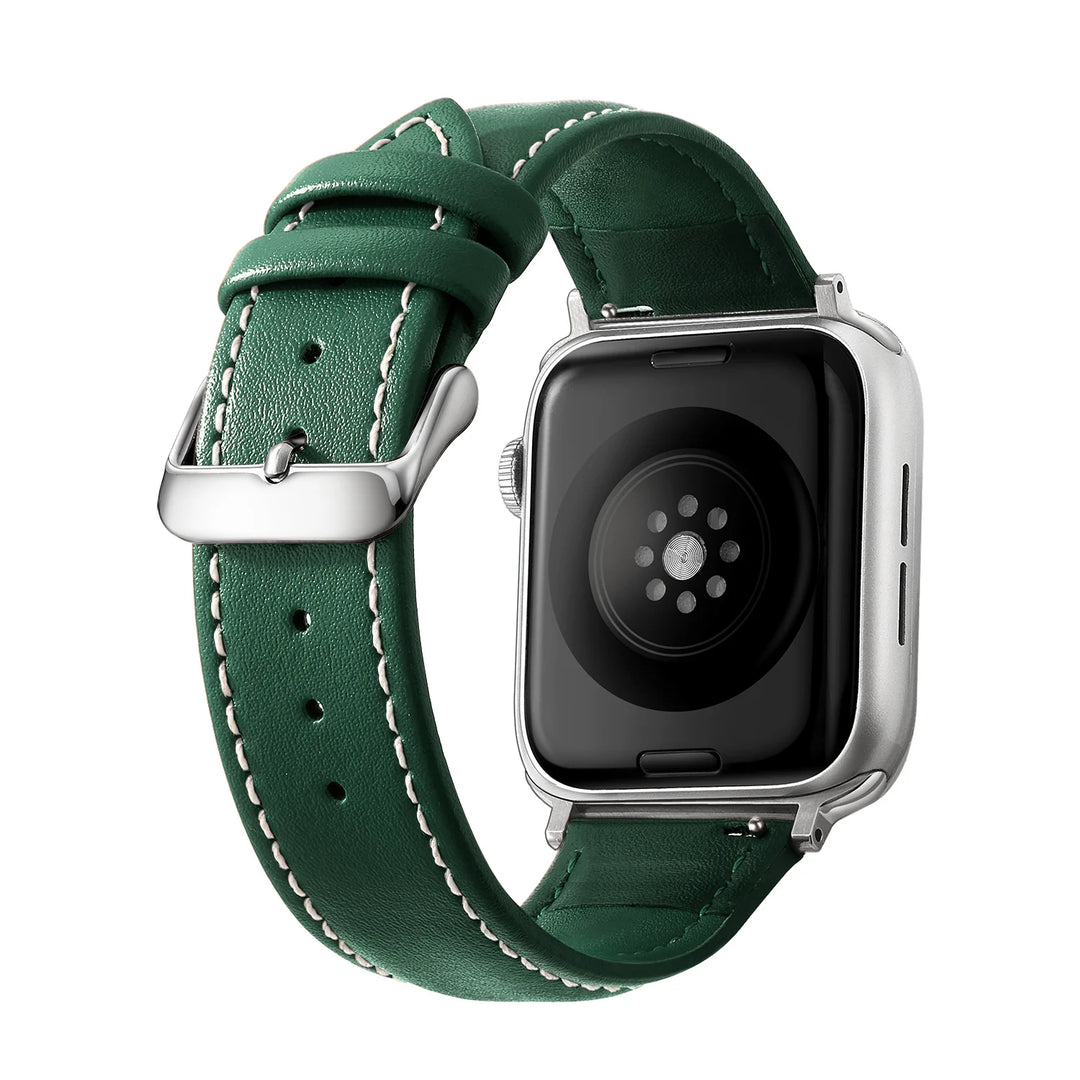 Genuine Leather Apple Watch Band 40–49mm for iWatch Series 3–8 & Ultra