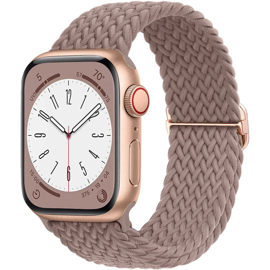 Strap for Apple Watch band 44mm 45mm 49mm 42mm 40 41 46mm Elastic Braided Solo bracelet correa Series 9 10 11 8 7 6 5 SE Ultra 3