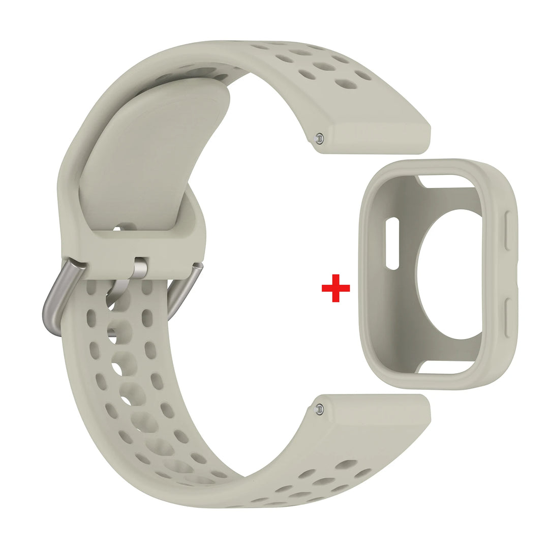 Silicone Strap with Protective Case for Amazfit Bip 6