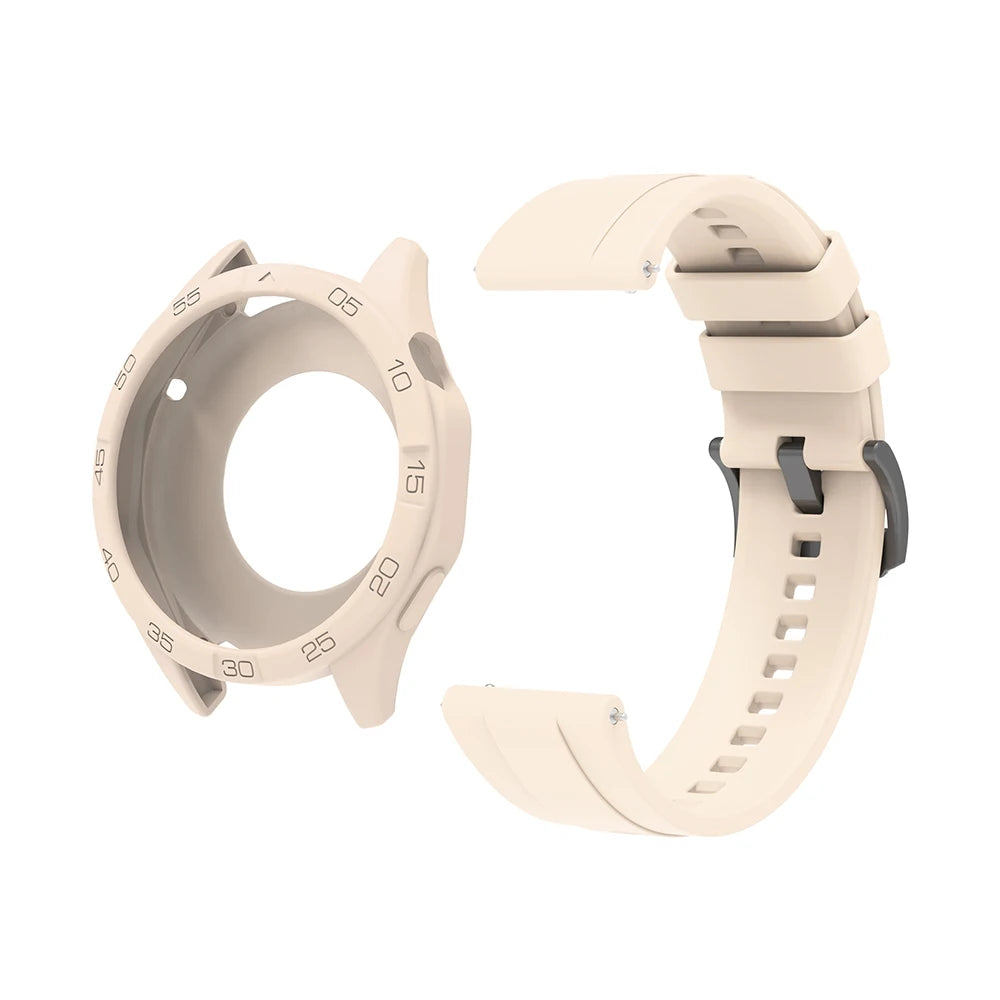 Silicone Strap & Protective Case for Huawei Watch GT4/GT5/GT6 – 46mm