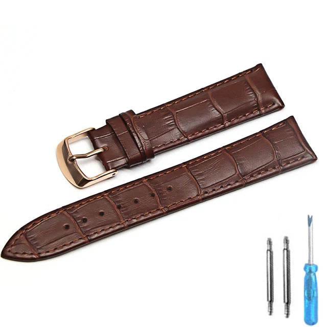 Watch Band Genuine Leather straps Watchbands 12mm 18mm 20mm 22mm watch accessories superior quality watch strap