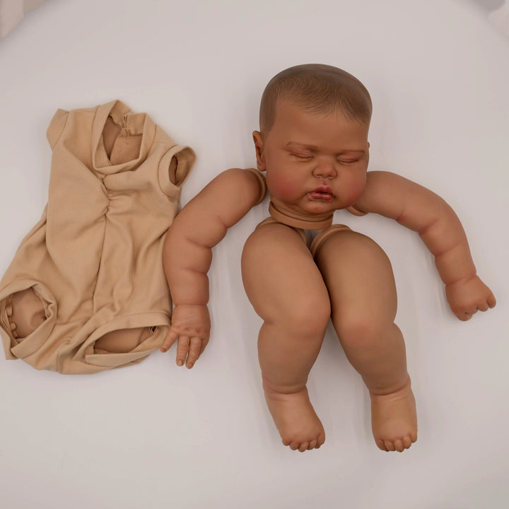 24″ Pickle Dark‑Skin Painted Reborn Doll Kit – Lifelike DIY Baby Parts