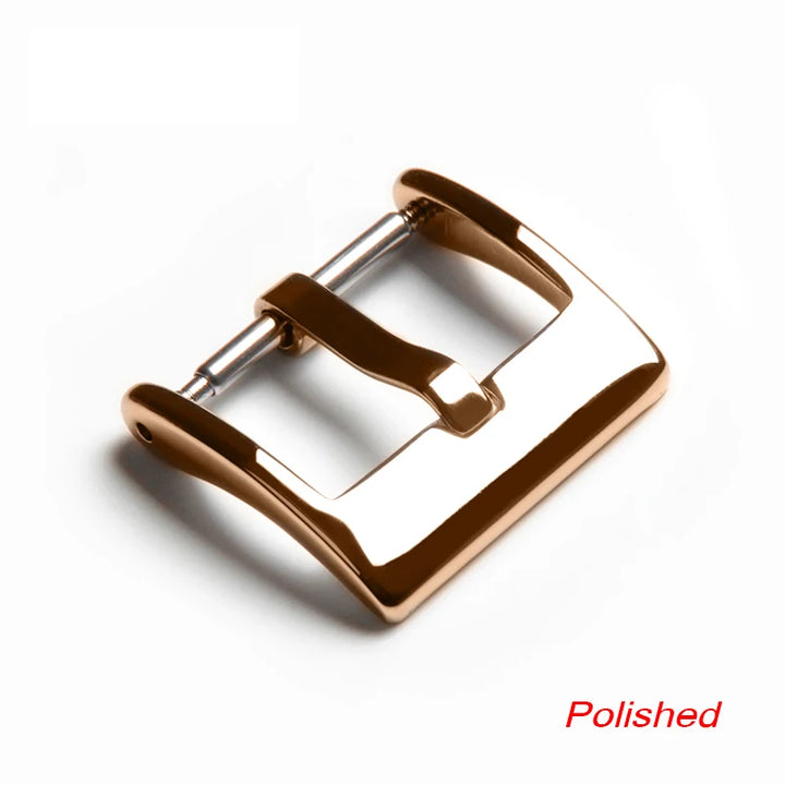 Metal Watch Buckle – 16–24mm, Stainless Steel, Silver/Black/Rose Gold