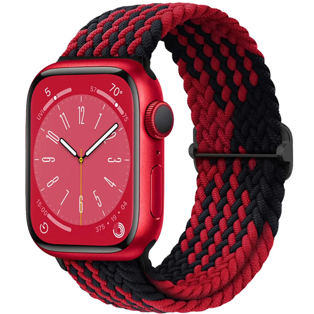 Strap for Apple Watch band 44mm 45mm 49mm 42mm 40 41 46mm Elastic Braided Solo bracelet correa Series 9 10 11 8 7 6 5 SE Ultra 3