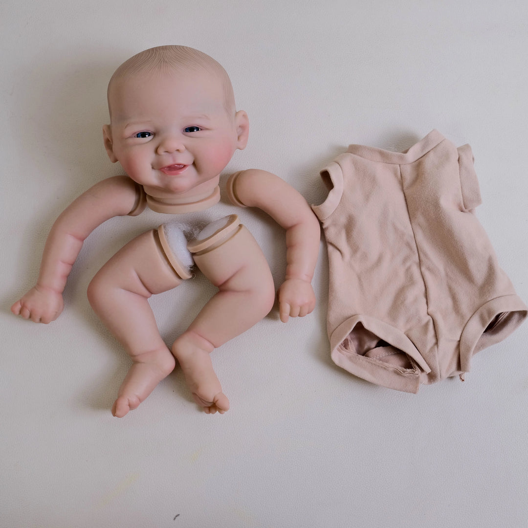 19″ Vivienne Reborn Doll Kit – Finished Painted DIY with Cloth Body