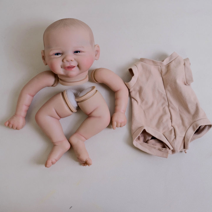 19″ Vivienne Reborn Doll Kit – Finished Painted DIY with Cloth Body