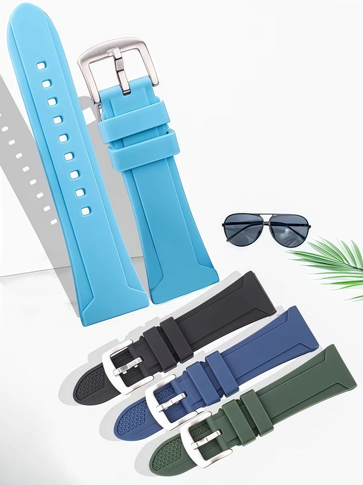 Silicone Watchband Bracelet For Galaxy Watch 4 Strap 22mm 24mm 26mm Women Men Soft Rubber Smart Watch Band Accessories