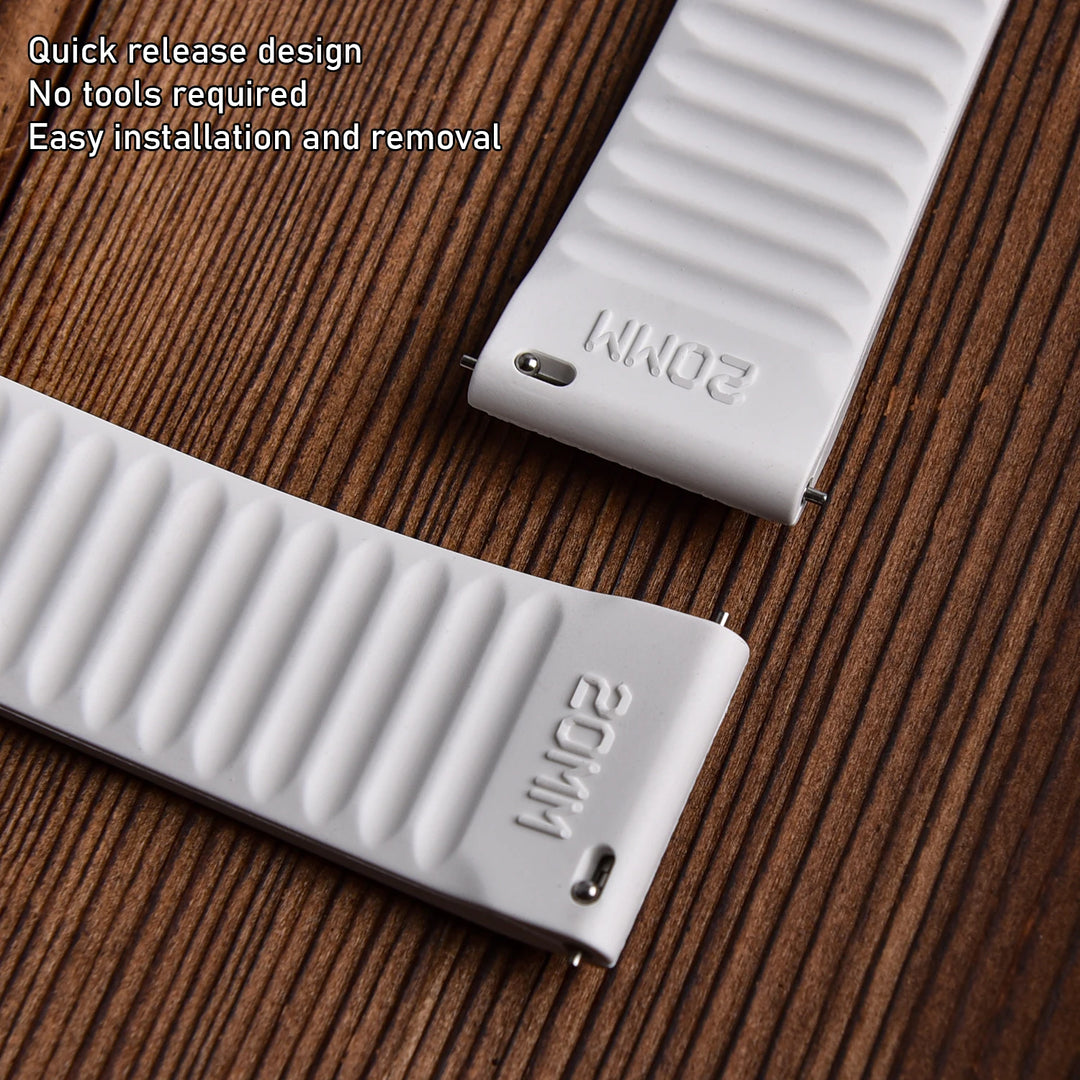 JUELONG Premium Busluo Fkm Rubber Watch Strap 20mm 22mm Watch Bands Fluororubber Straps For Traditional Diving Watch Accessories