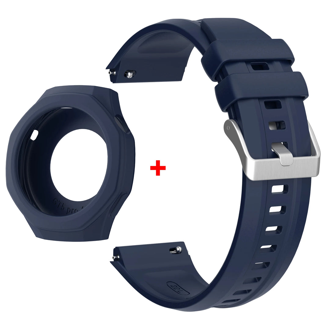 Silicone Strap & Protective Case for Huawei Watch GT5 Pro 46mm