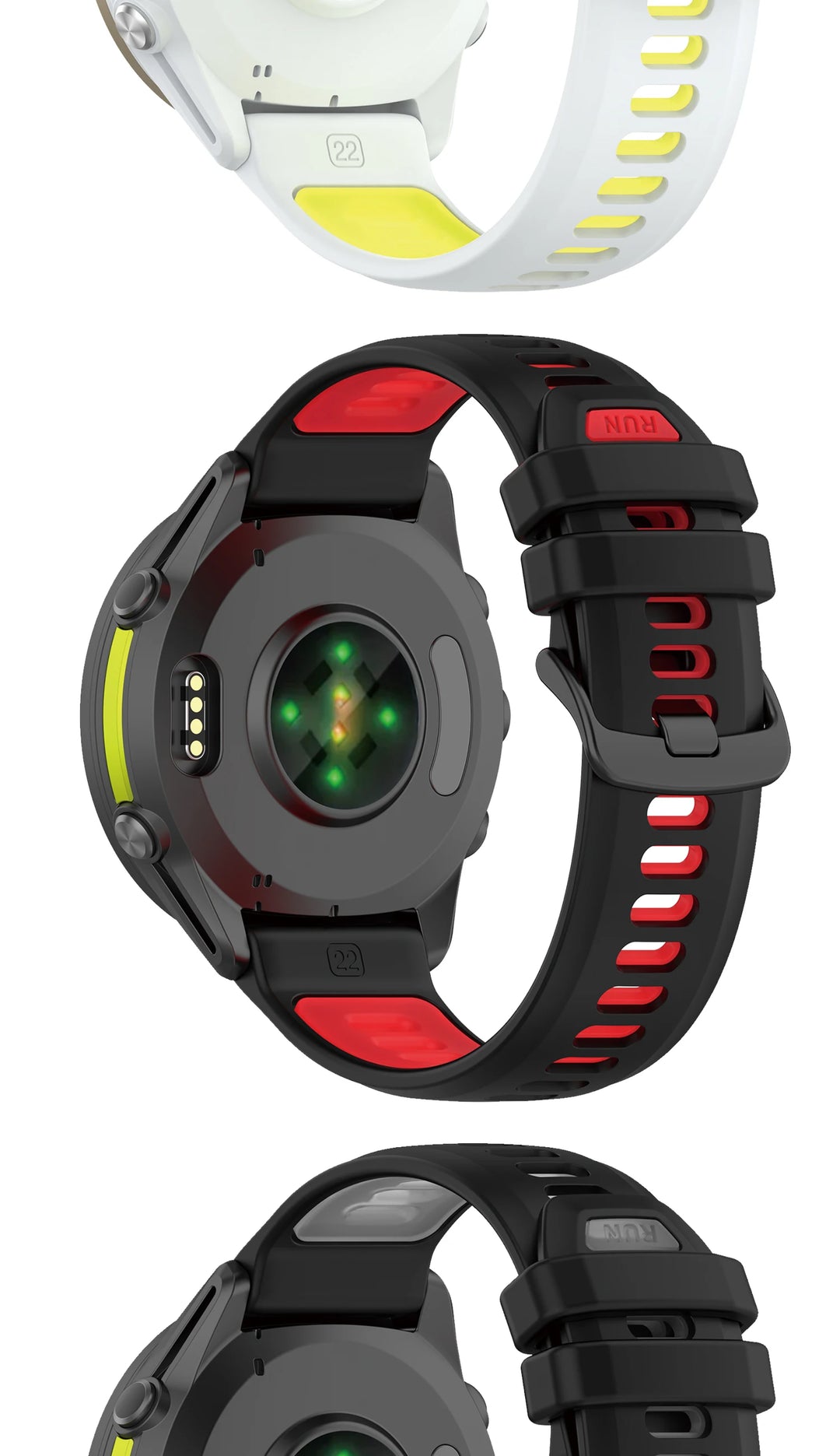 Sports Silicone Strap for Garmin Forerunner (22mm)