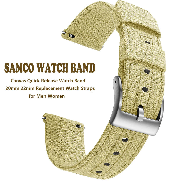 Quick-Release Canvas Strap 20/22mm