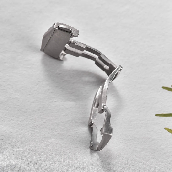 Steel Brush Deployment Clasp For Omega 18mm 20mm 22mm Stainless Steel Buckle Leather Rubber Watchband Clasp Metal Folding Buckle