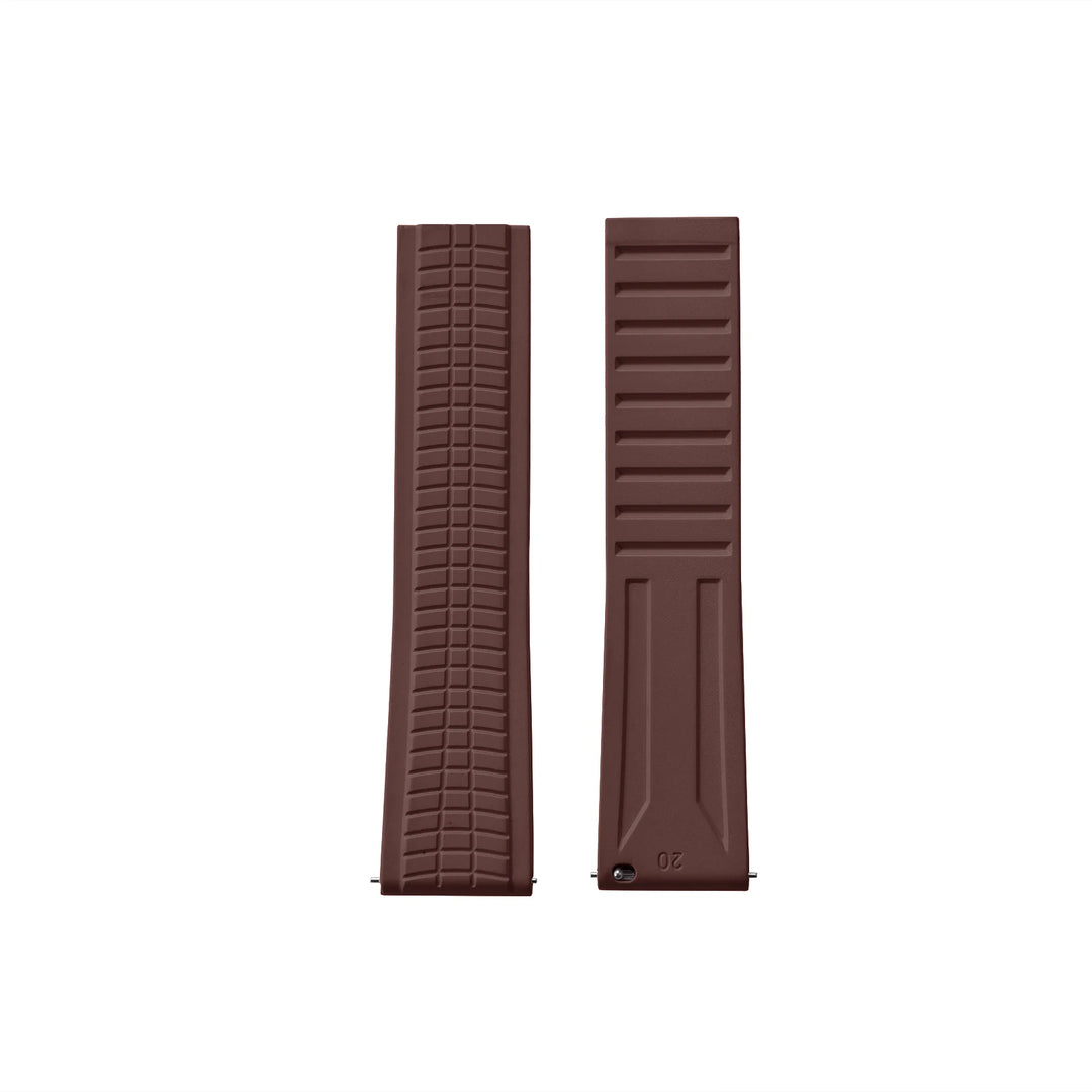 NATOBELT CTS FKM Rubber Watch Strap – 20–24mm Quick Release Butterfly Buckle for Patek Philippe