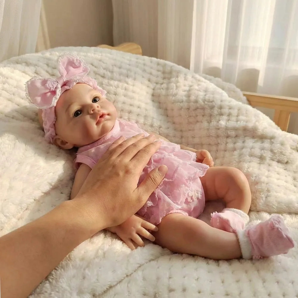Aizwa1 13″ Silicone Meadow Reborn Doll Girl