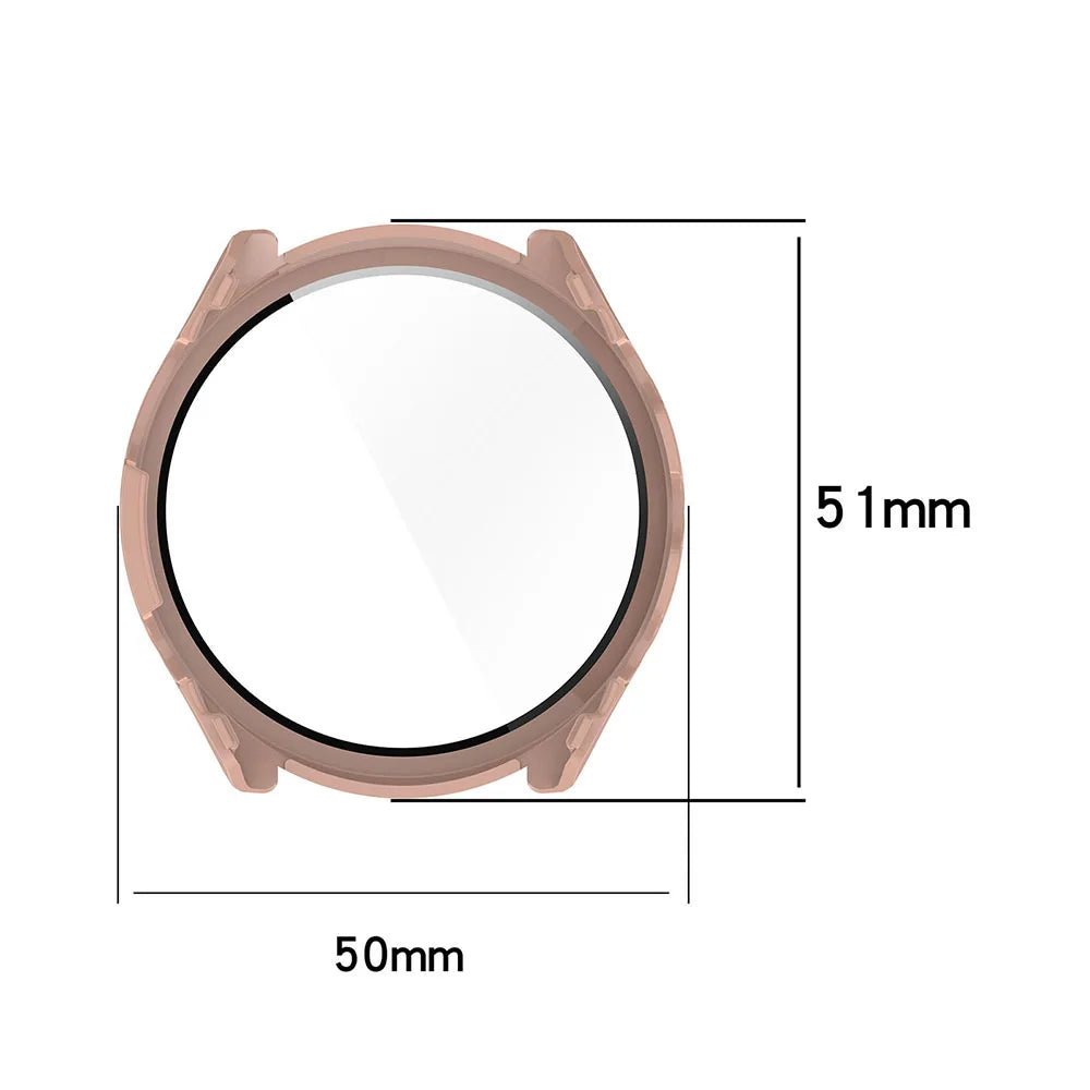 PC & Tempered Glass Protective Case for Garmin Forerunner 255/255S/965