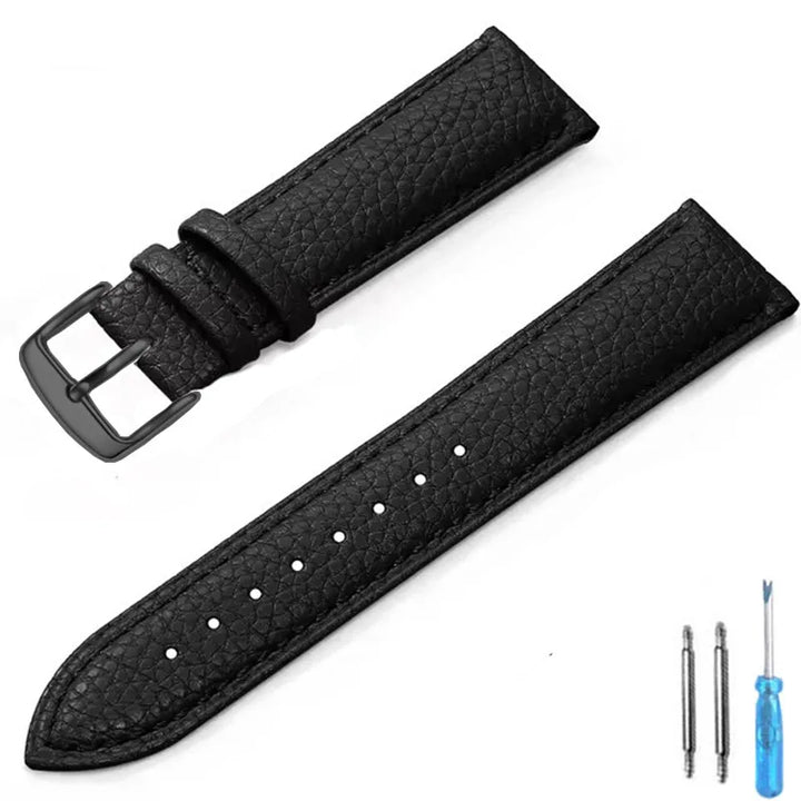 Genuine Leather Watch Band 12mm 14mm 16mm 18mm 20mm Watch Strap for Man Women High-quality Wrist Watchband + Tool