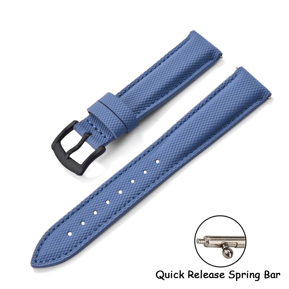 Quality Sailcloth Watch Strap18/19/20/22mm Quick Release Leather Band Waterproof Sailcloth Bracelet for Omega Seiko Cartier Belt