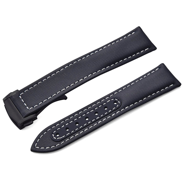 For Omega Strap Leather Sailcloth Watch Strap 20mm22mm Canvas Sailcloth Watch Band for Seiko Business Universal Bracelet for Men