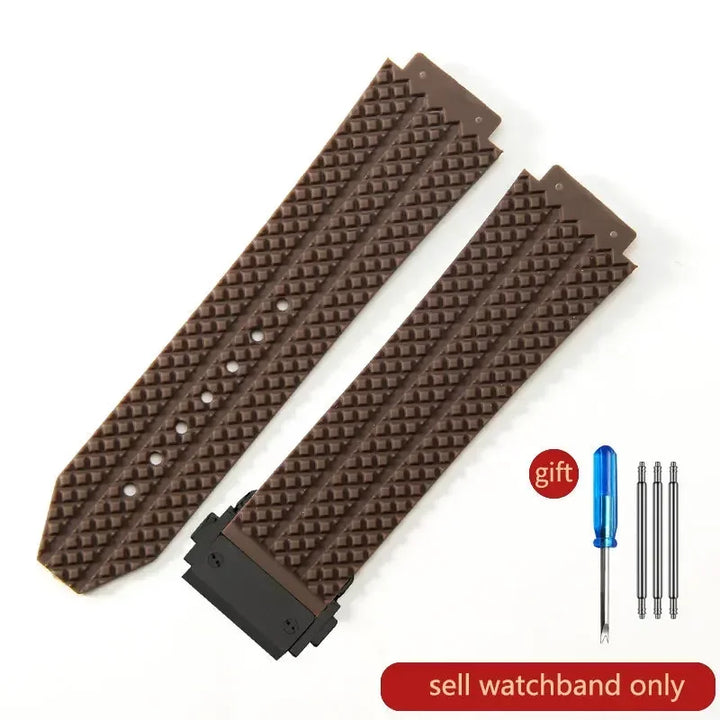 Waterproof Sports Silicone Watch Band 24x17 & 26x19mm (Men & Women)